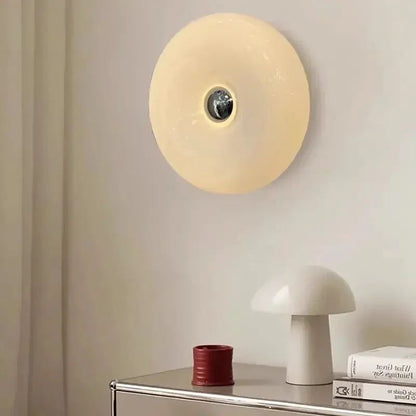 Donut Wall Lamp Orange Creative Round LED Lights