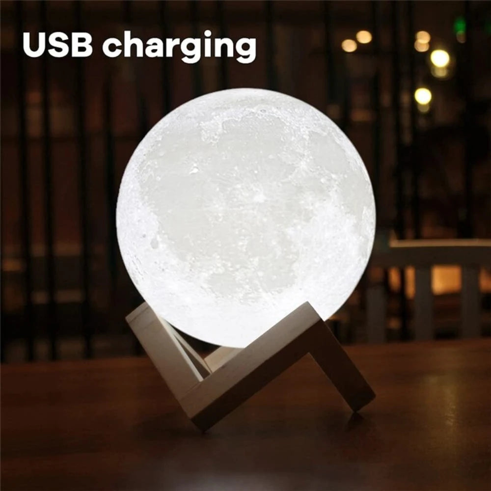 3D Moon Lamp Night Light