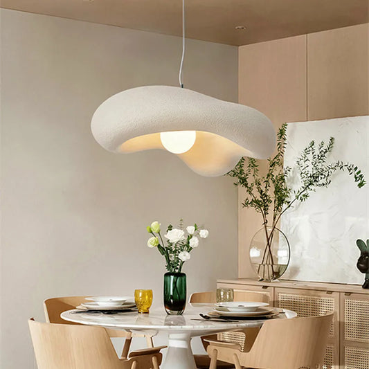 Nordic New Wabi-Sabi Cream Restaurant LED Chandelier