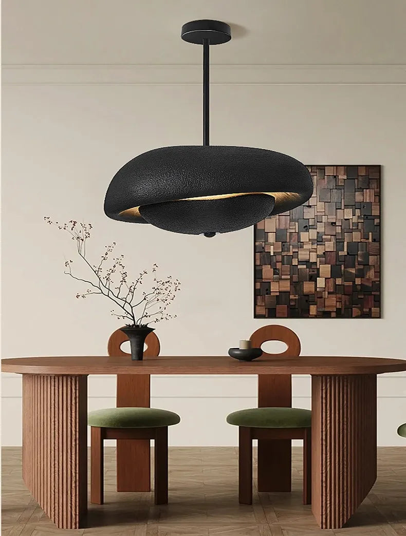 Nordic Wabi Sabi E27 Pendant Lights Restaurant Chandelier