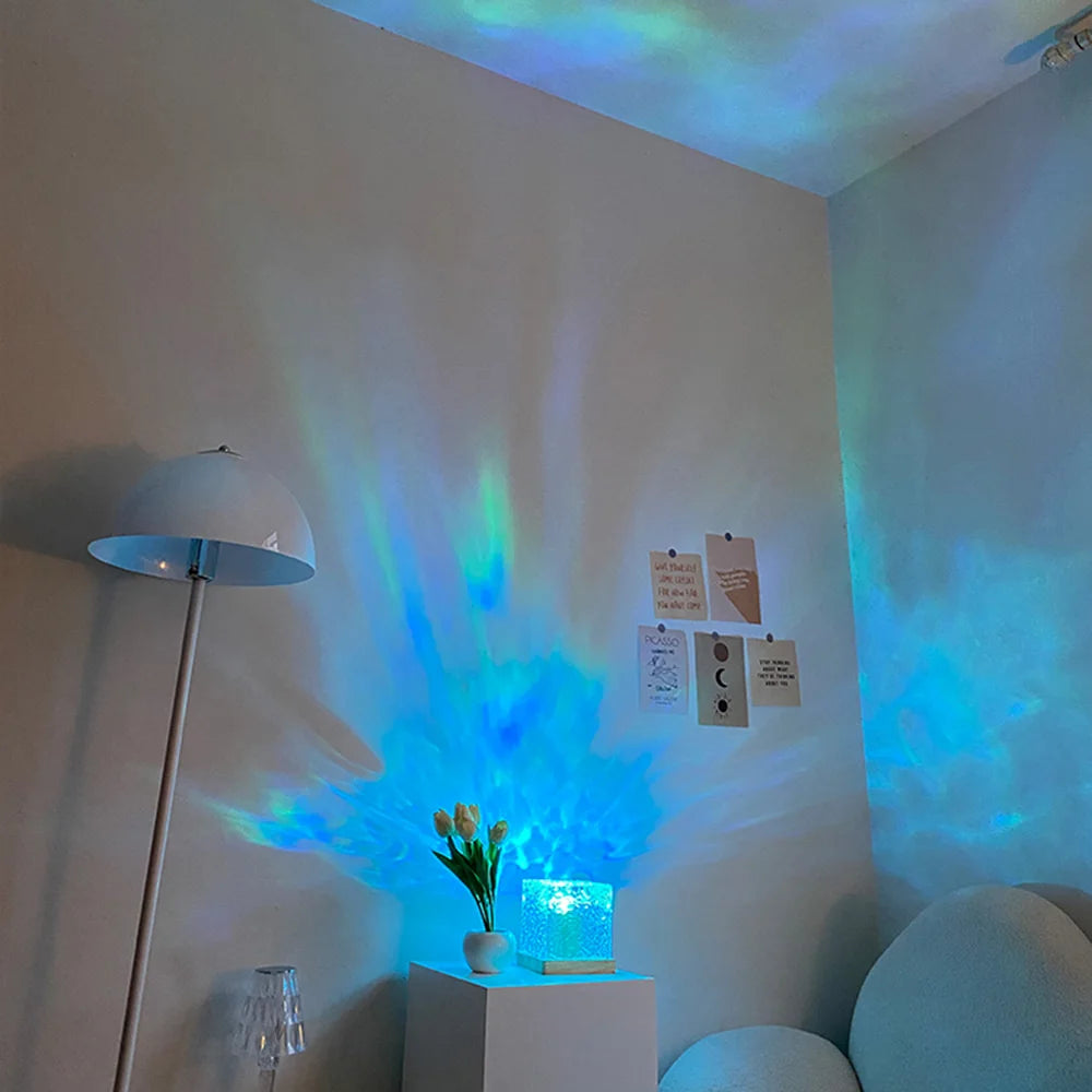 Cube Colorful Crystal Lamp LED