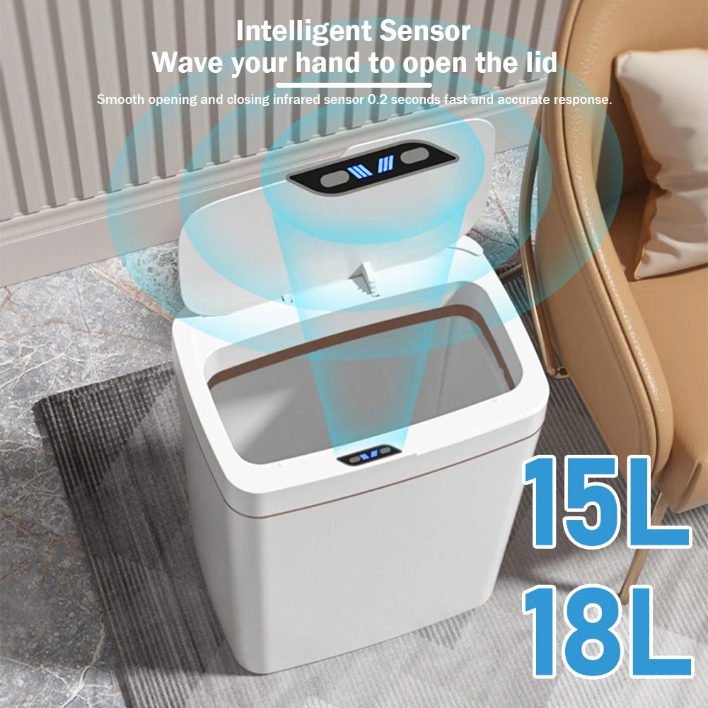 Smart Sensor Trash for Kitchen Bathroom Bedroom