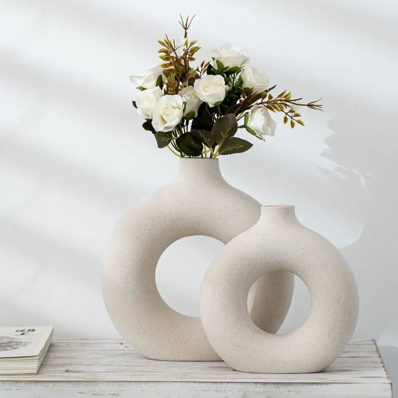 Donuts  Ceramic Vase Flower Pot