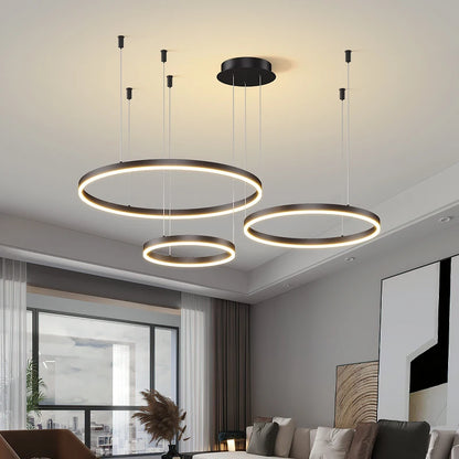 Modern Led Ceiling Chandelier Circular Ring Chandelier