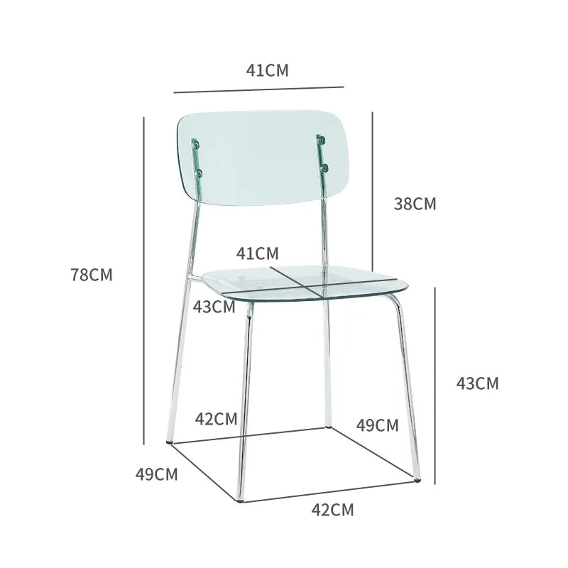 Transparent Acrylic Dining Chair