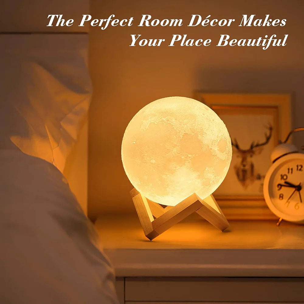 3D Moon Lamp Night Light