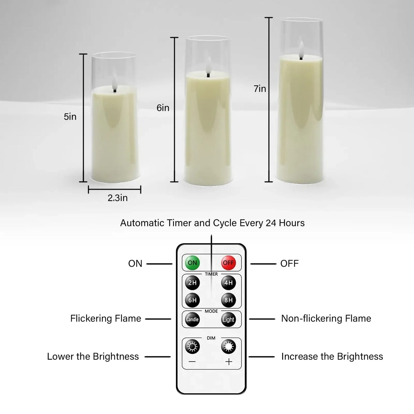 Candles Light Acrylic LED