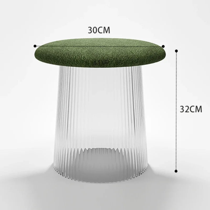 Acrylic Creative Mushroom Stool